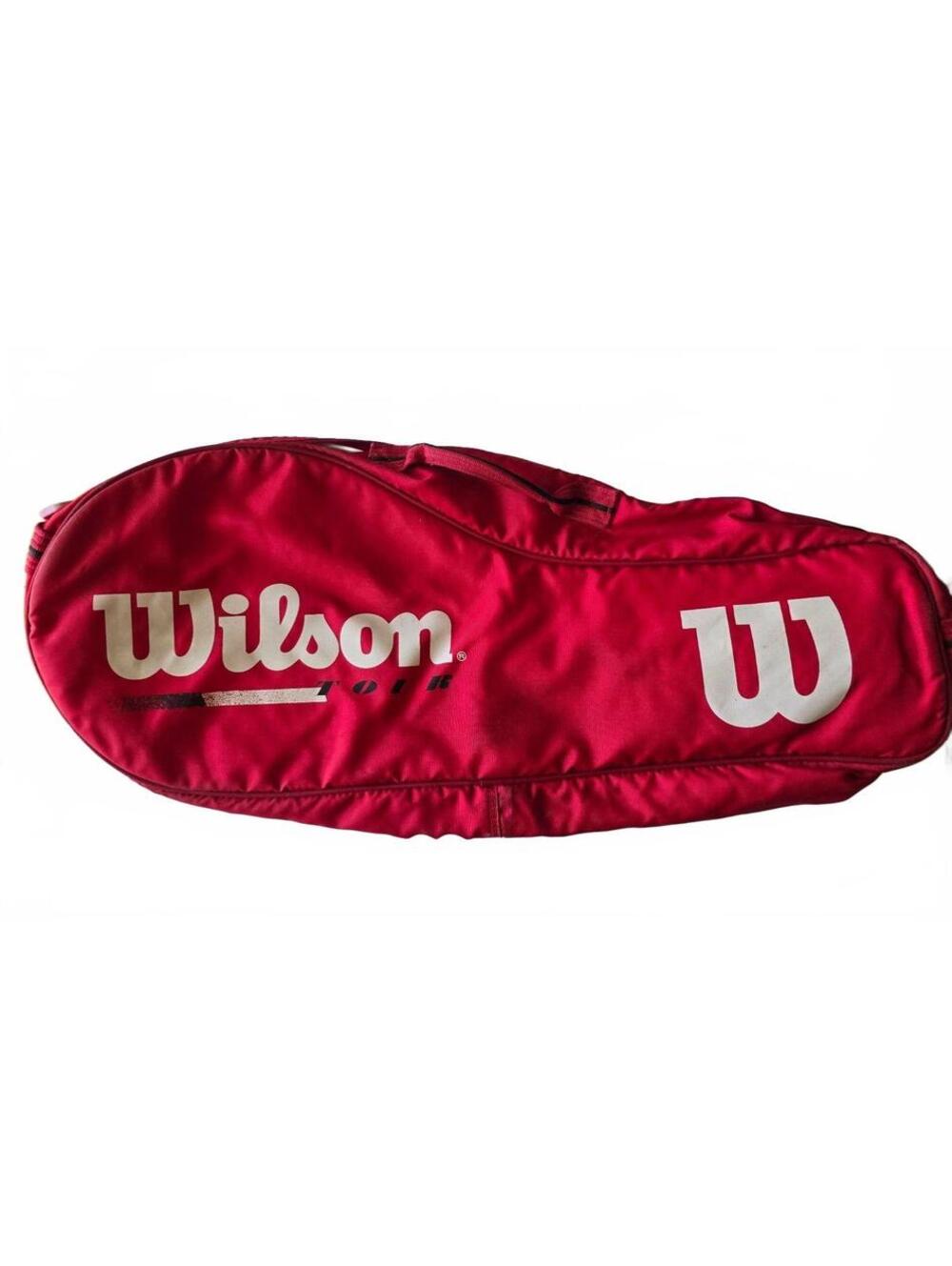 Wilson Tour Red Tennis Racket Bag 6-Pack Thermoguard Insulated